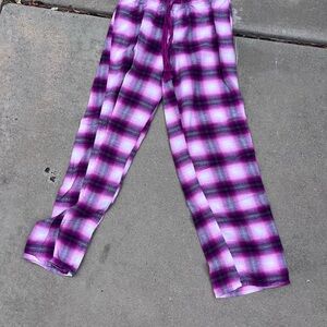 Target Purple Plaid Kids Sweatpants